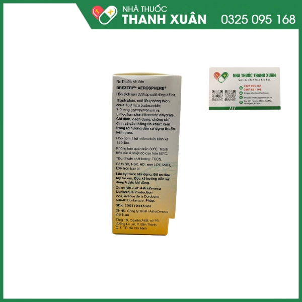 BREZTRI AEROSPHERE điều trị duy trì bệnh phổi tắc nghẽn mạn tính (COPD)